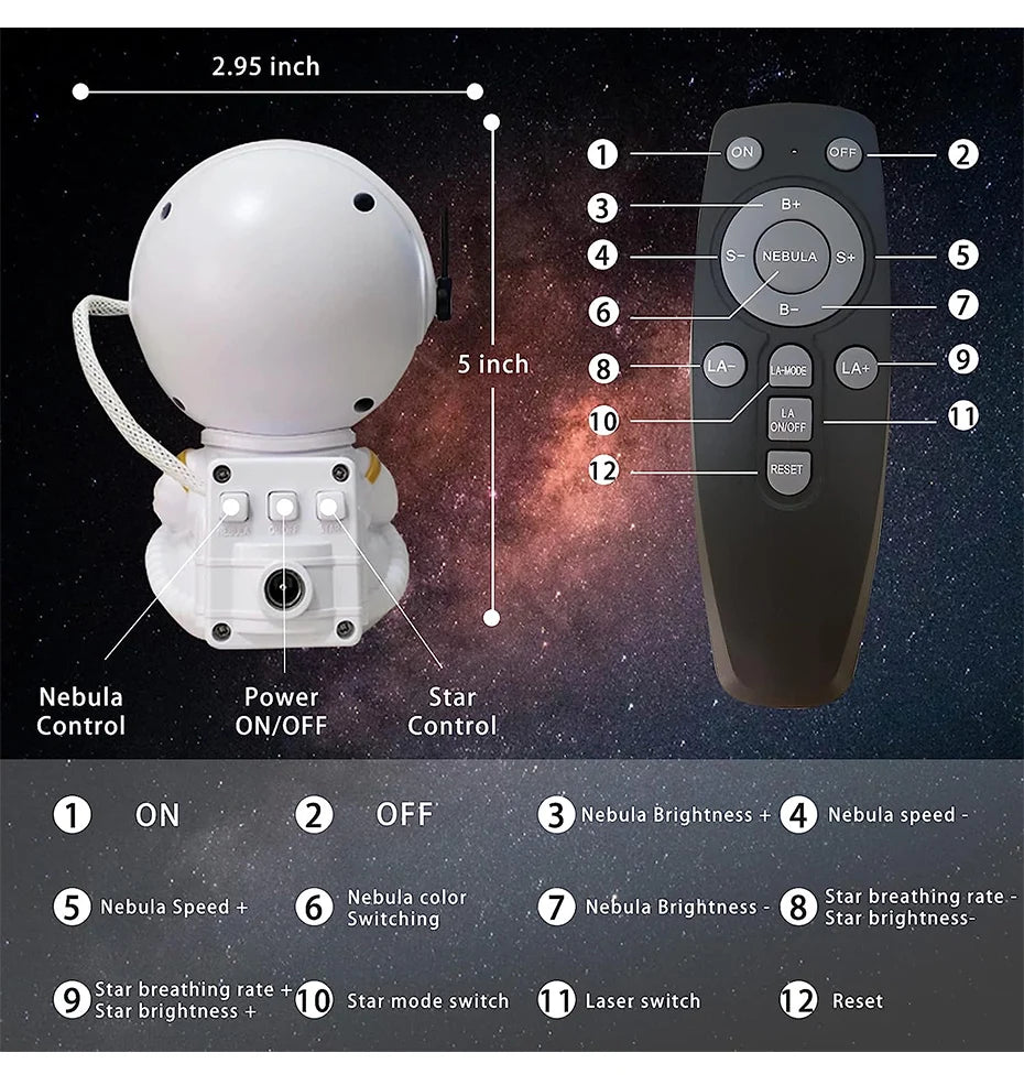 LUMITECH - AstroBoy Galaxy Projector